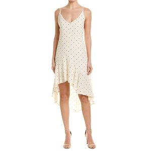 BB Dakota Red Polka Dot Midi Dress Size Small S White Spring Lightweight Brunch